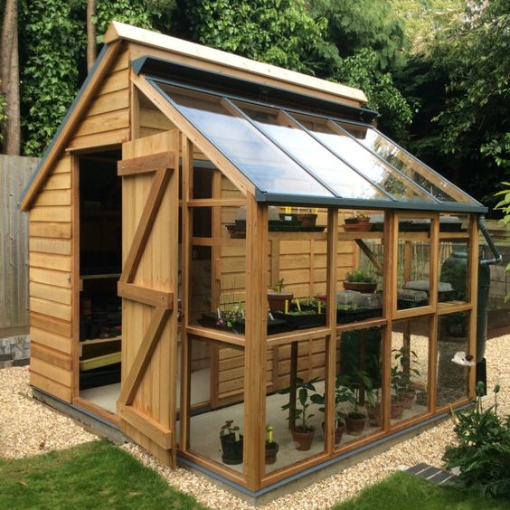 Greenhouse Storage Shed Combi