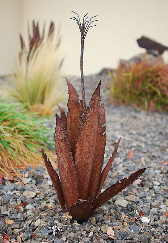 Rusty Metal Garden Decor