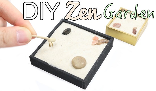 13 Attractive DIY Mini Zen Gardens For Tables and Desks