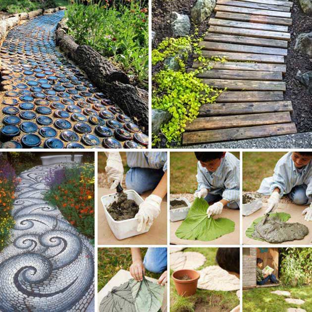 20 Lovely DIY Garden Pathway Ideas