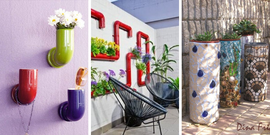 16 wonderful DIY PVC Pipe Planters to create a decorative garden