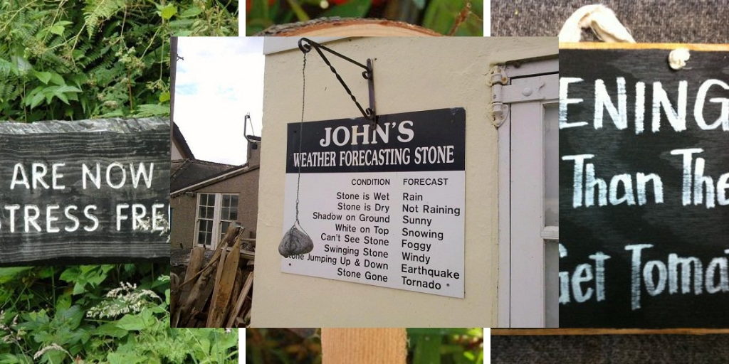 Hilarious garden signs that will inspire you and make you laugh