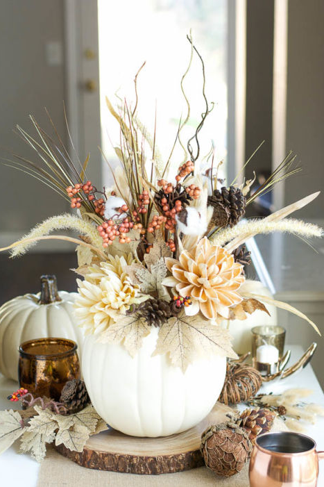 How To Dress Up Your Flower Arrangements For Thanksgiving