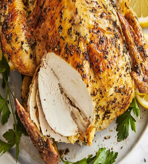 Roasted Chicken with Lovage and Lemon