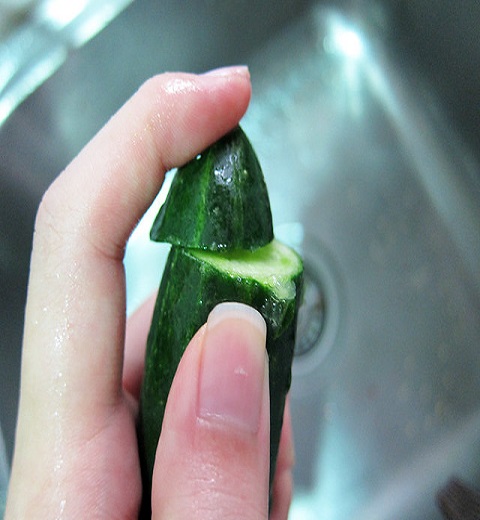 Remove the Cucumber Ends