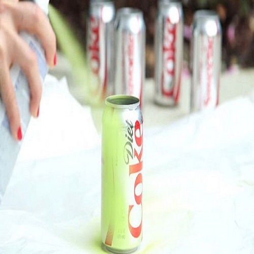 Spray paint the can in a color