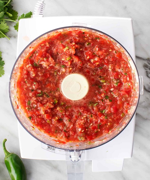 food processor tomatoes salsa