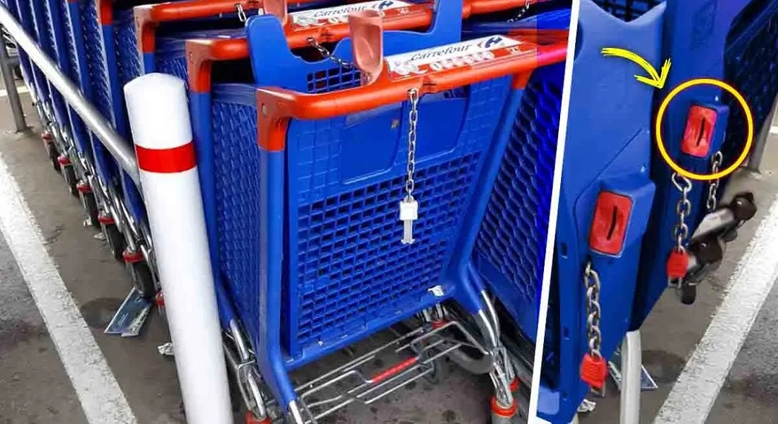 Smart-Hack-Unlocking-the-Shopping-Cart-without-Coins-or-Tokens