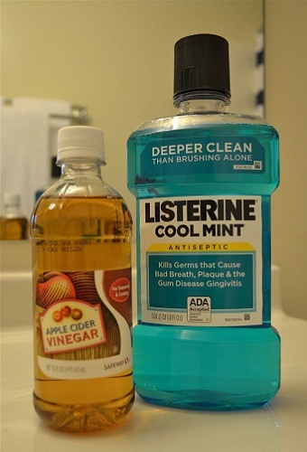 Listerine-vinegar