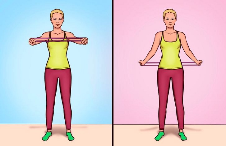 Band-over-and-back-exercise