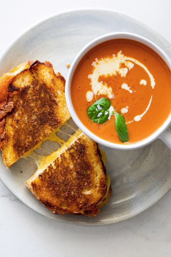 Grilled Cheese and Tomato Soup