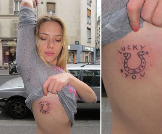 Scarlett Johansson Lucky You Tattoo