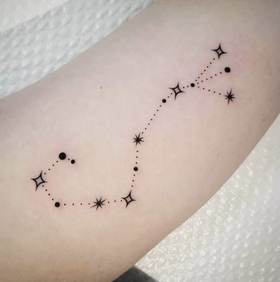 a small constellation tattoo
