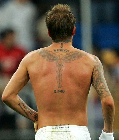 David Beckham the guardian angel Tattoo