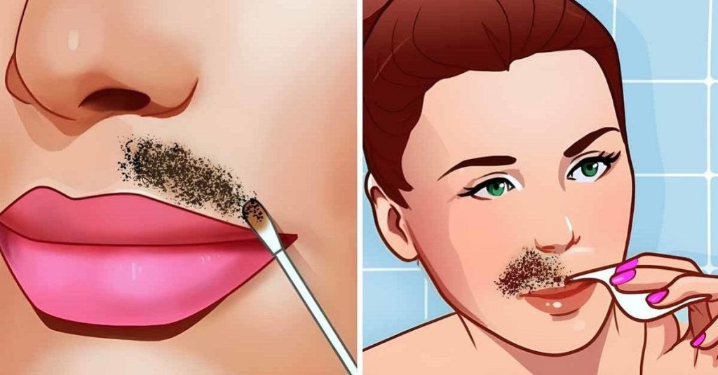 How-to-remove-facial-hair-with-coffee-grounds