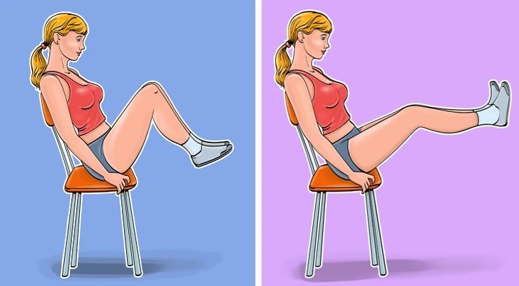Pulling-your-knees-to-your-chest-and-straightening-your-legs