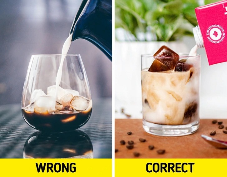 Use-coffee-cubes-instead-of-regular-ice-to-avoid-tasteless-iced-coffee