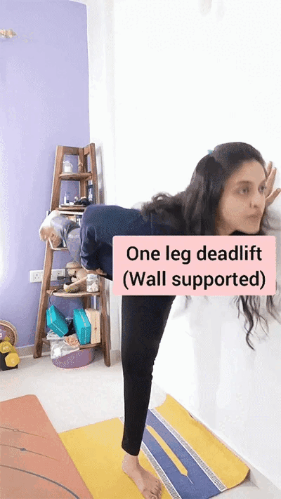 Single-Leg-Deadlift-Wall-Supported