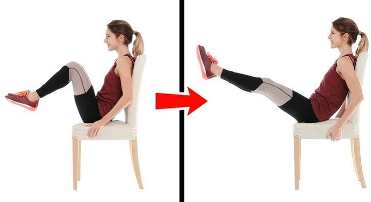 Use-a-chair-to-do-crunches
