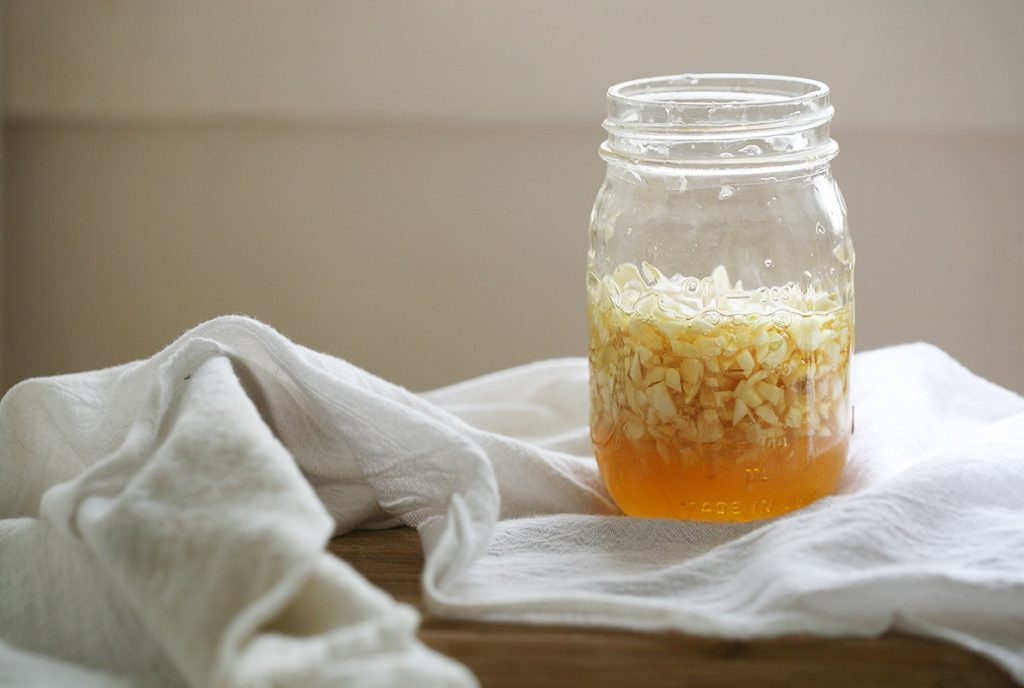 Preparing the Natural Honey and Garlic Remedy